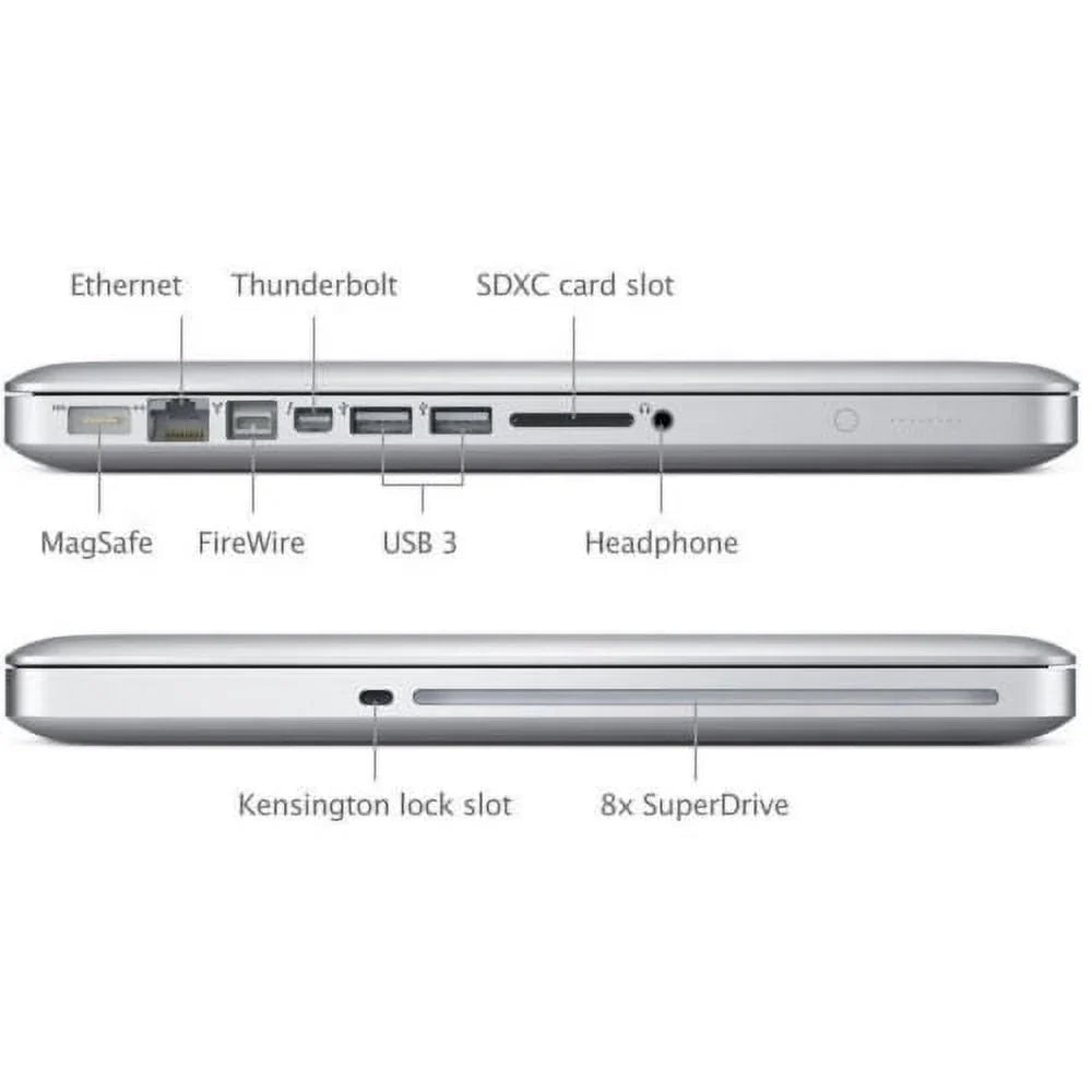 Laptop Apple MD101LL/A Restored 13" Pro 8GB RAM MacBook (Refurbished) i5 256GB - HD Core 2.5GHz (2012)