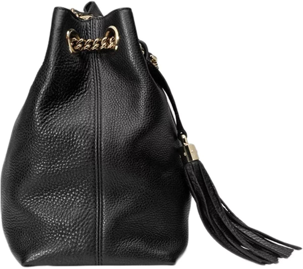 Shoulder Soho Gucci Handbag Chain Leather Black