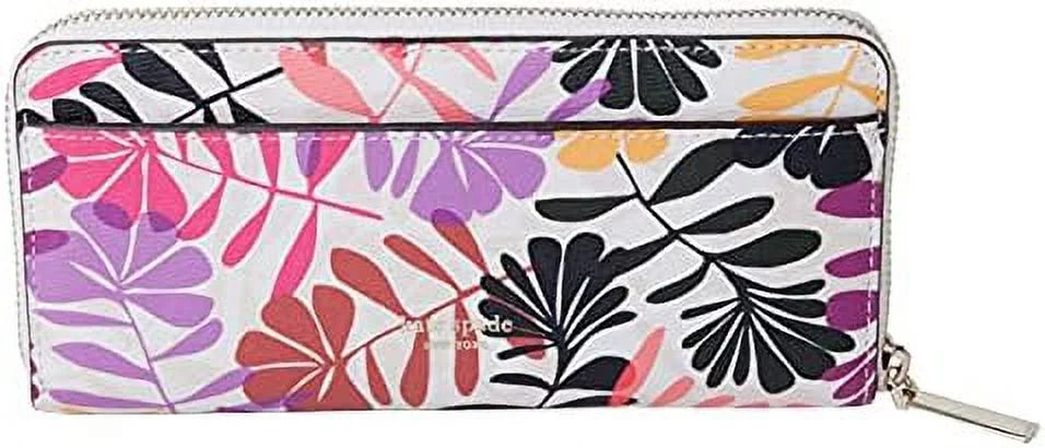 long Hawaii Slim Continental York Exclusive Cream New Kate Floral Wallet Spade