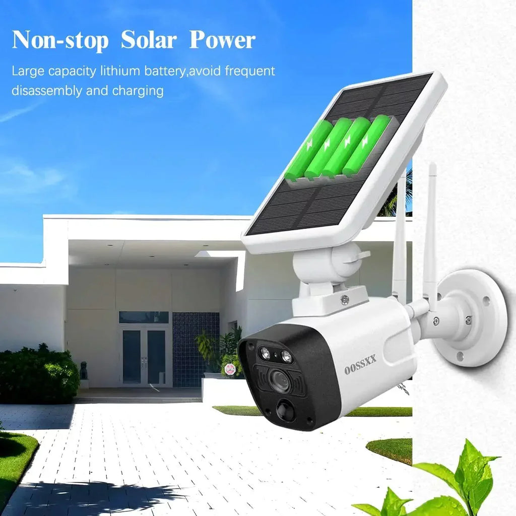 pre-installed 2TB Security {100% Solar 2K Wire-free Home 6pcs 8-channel system, OOSSXX 3.0MP System}, by Drive Wireless solar Camera Surveillance with Hard NVR, cameras