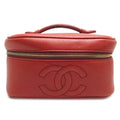 Skin Vanity Handbag Chanel Red Caviar Ladies Bag Pre-Owned (Good)