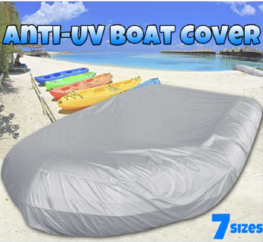 Inflatable Cover Waterproof Dustproof Dinghy Boat Silver Durable Cover Boat Grey