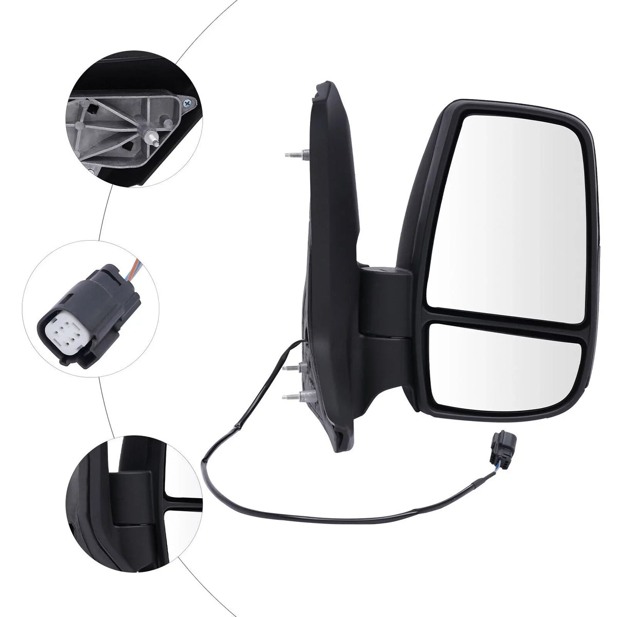 Fits Right 150 Side 250 350 Ford for View Passenger Transit Mirror Rear Short Arm 2015-2022