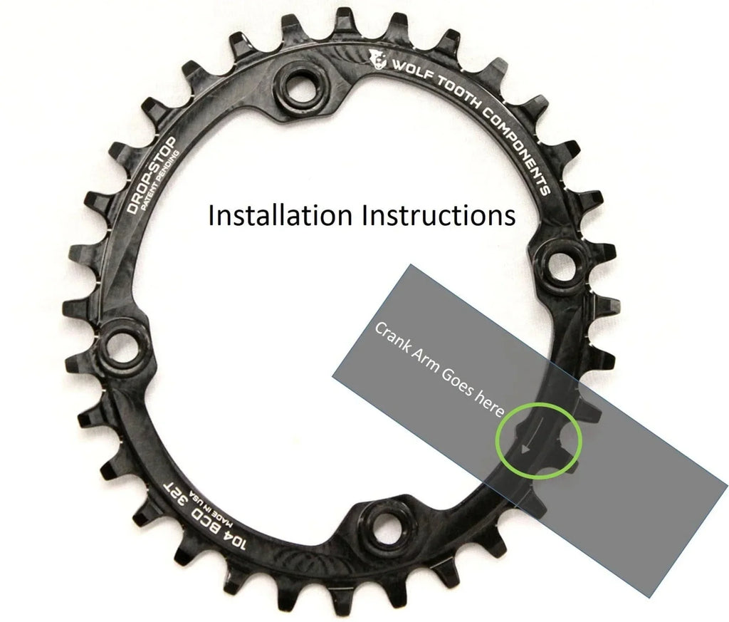 '- 104 Tooth BCD: Chainring BCD 104 Hyperglide+ Elliptical Chainring Count: Tooth Wolf 34