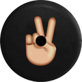 Wrangler Backup Spare Jeep Camera 2019 Cover Peace RV Inch for Emoji JL Fingers Sign 32 Text 2018 Tire