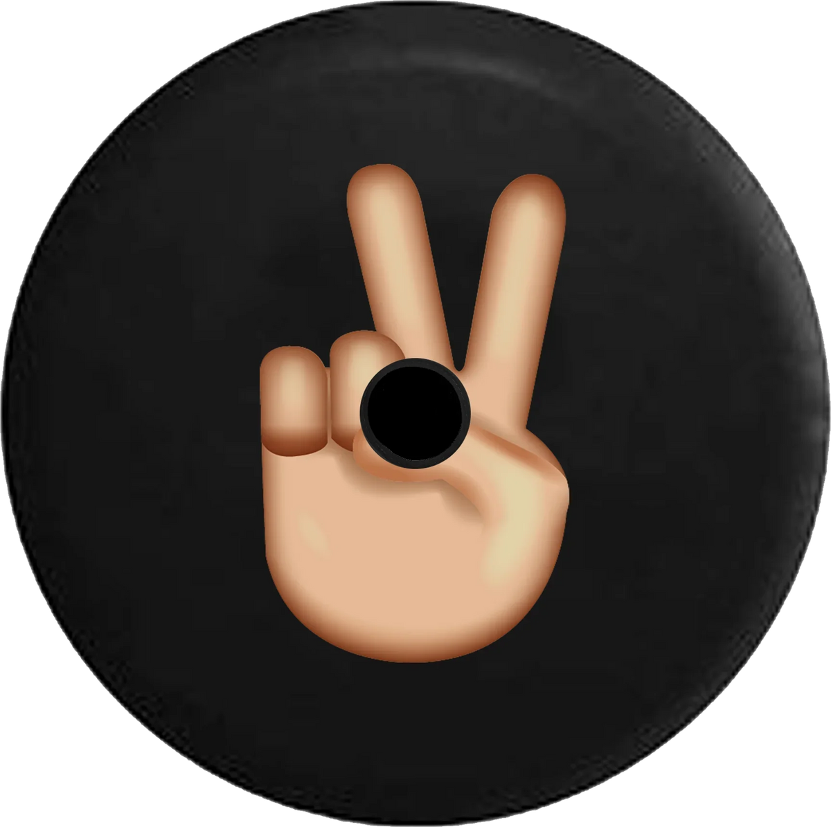 Wrangler Backup Spare Jeep Camera 2019 Cover Peace RV Inch for Emoji JL Fingers Sign 32 Text 2018 Tire