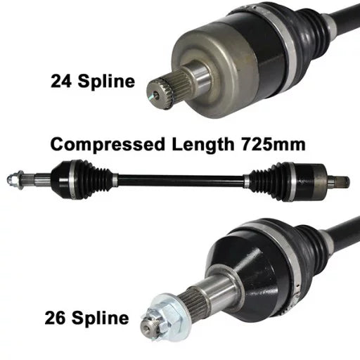 '+6" 15 Axle Renegade Rear 1000 fits ArmorTech Can-Am Extended 12 13 14 CV Right