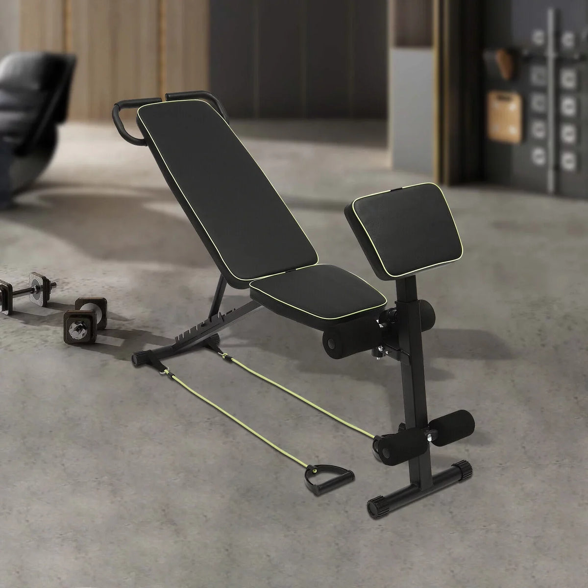 Weight Bench Decline Home Adjustable Training Bench Incline Workout Equipment Foldable Gym