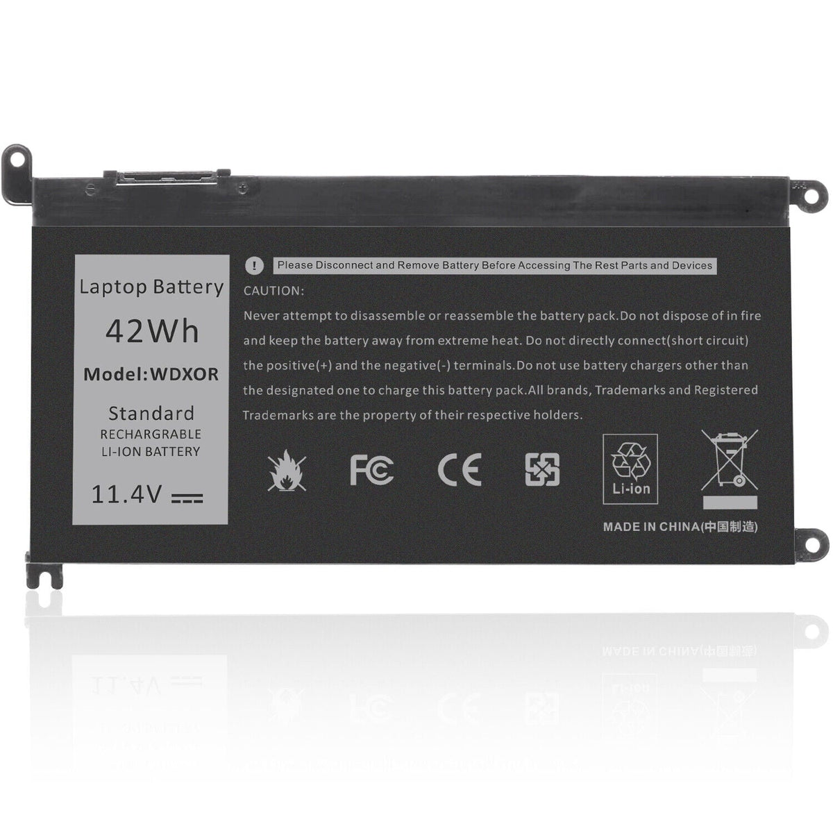 5578 5567 Inspiron WDXOR For 5368 Dell 5378 15 Battery 5565 WDX0R 5379 5568 13