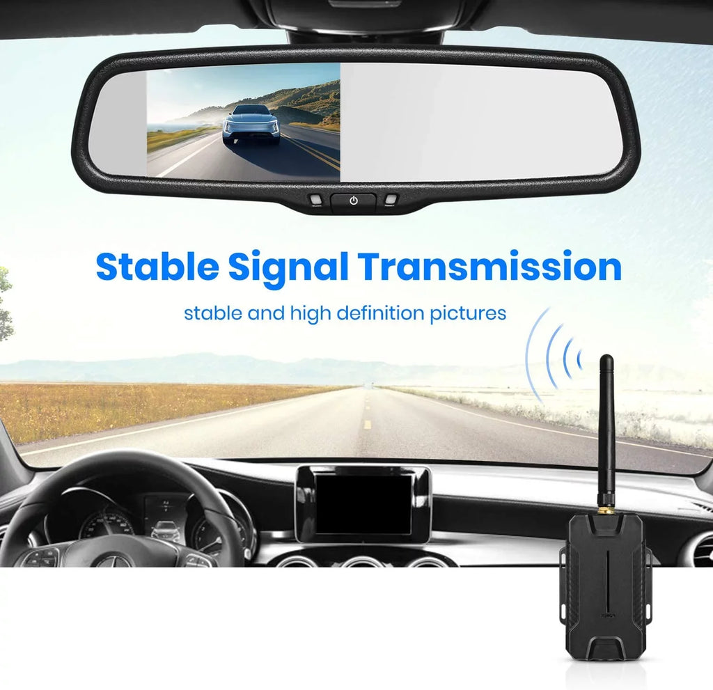 Wireless Interference, for OEM Backup Waterproof Back 68 IP Car/Trucks, Upgrade Super T1400 No Wiring, Vision Camera Night Camera AUTO-VOX Look No Up
