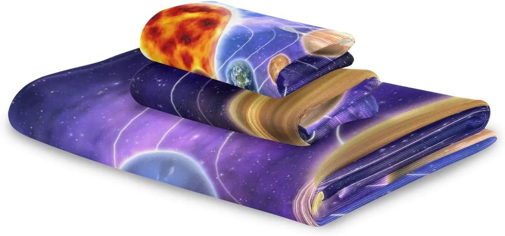 Quick-Drying 1 Piece Coolnut Towels 1 1 Bath Set, Washcloths Towels, Towels Planets & 3 Solar Wash Hand System and Absorbent, cloth