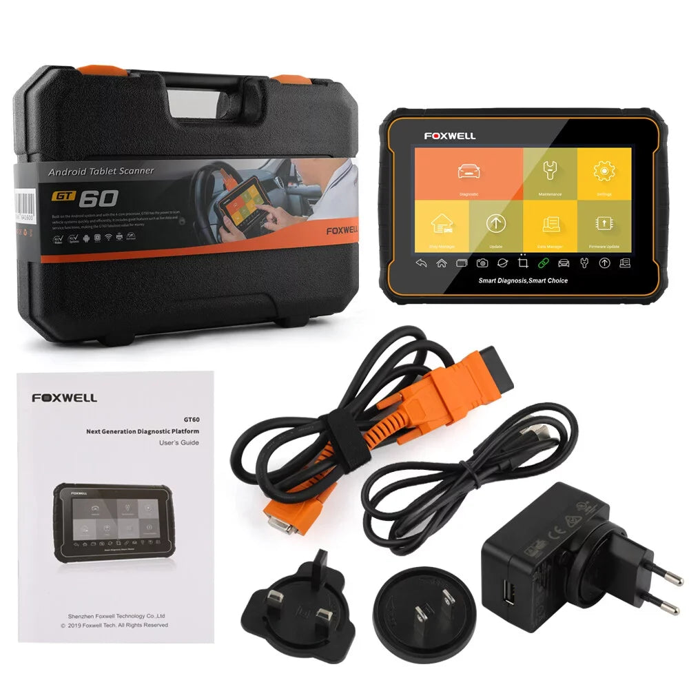 Auto Analyzer Scanner System Functions Car Scanner OBDII OBD OBD2 Reader Reset Services OBD Advanced Automotive Check, Tool Code GT60 All Automotive Tool Full Scan FOXWELL 24 EOBD Diagnostic