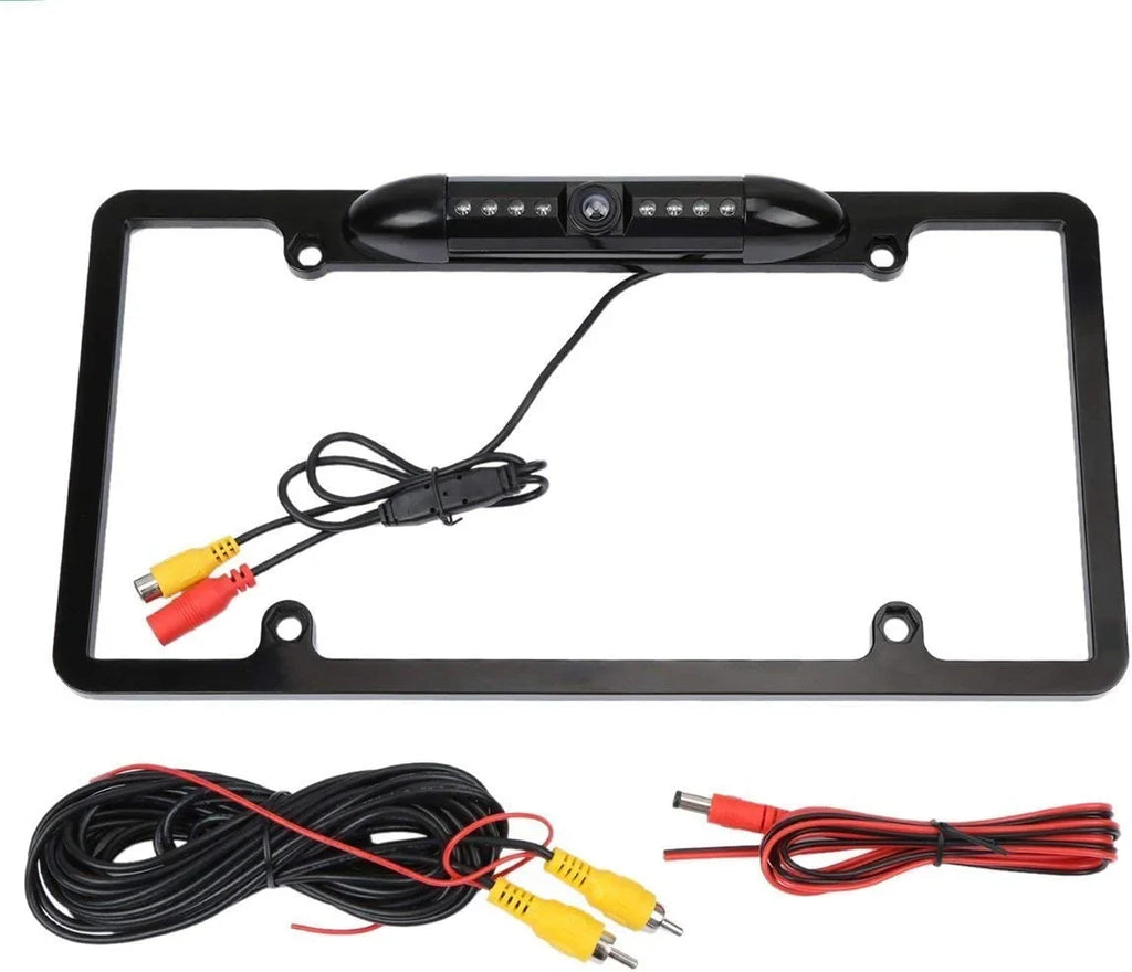 Rearview Backup Camera KW-V230BT Frame for Black KWV230BT License JVC Plate