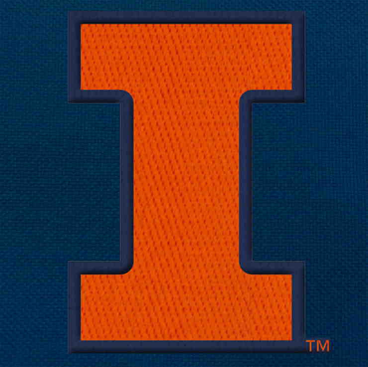 or Illini SHOE Illinois Duffel Bag Gym POCKET WITH