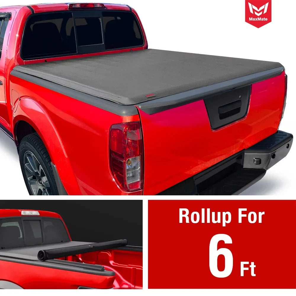 Nissan Roll-up | Bed Compatible Bed Soft Frontier Truck (73") 6' TCN169058 MaxMate Tonneau 2022-2024 | Cover with