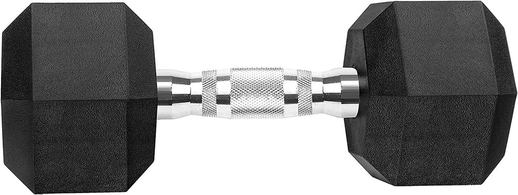 Rack 150 Rubber Dumbbells Hex Set and Coated Pound with Dumbbell