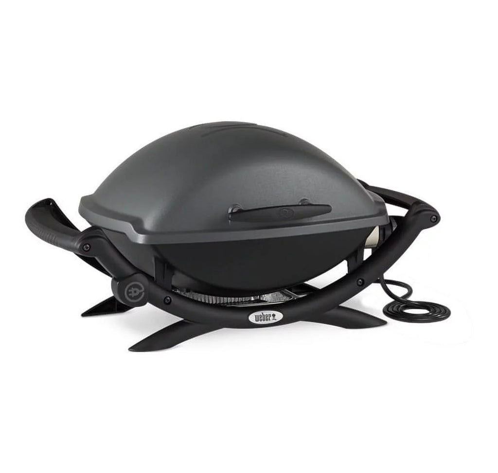 and Grill Bundle Cart 2400 Q Cover (Black) Grill Electric with Weber