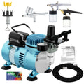 Compressor Air Set 3 Dual-Action Spray Brush Tattoo Kit & Airbrush New Art Nail