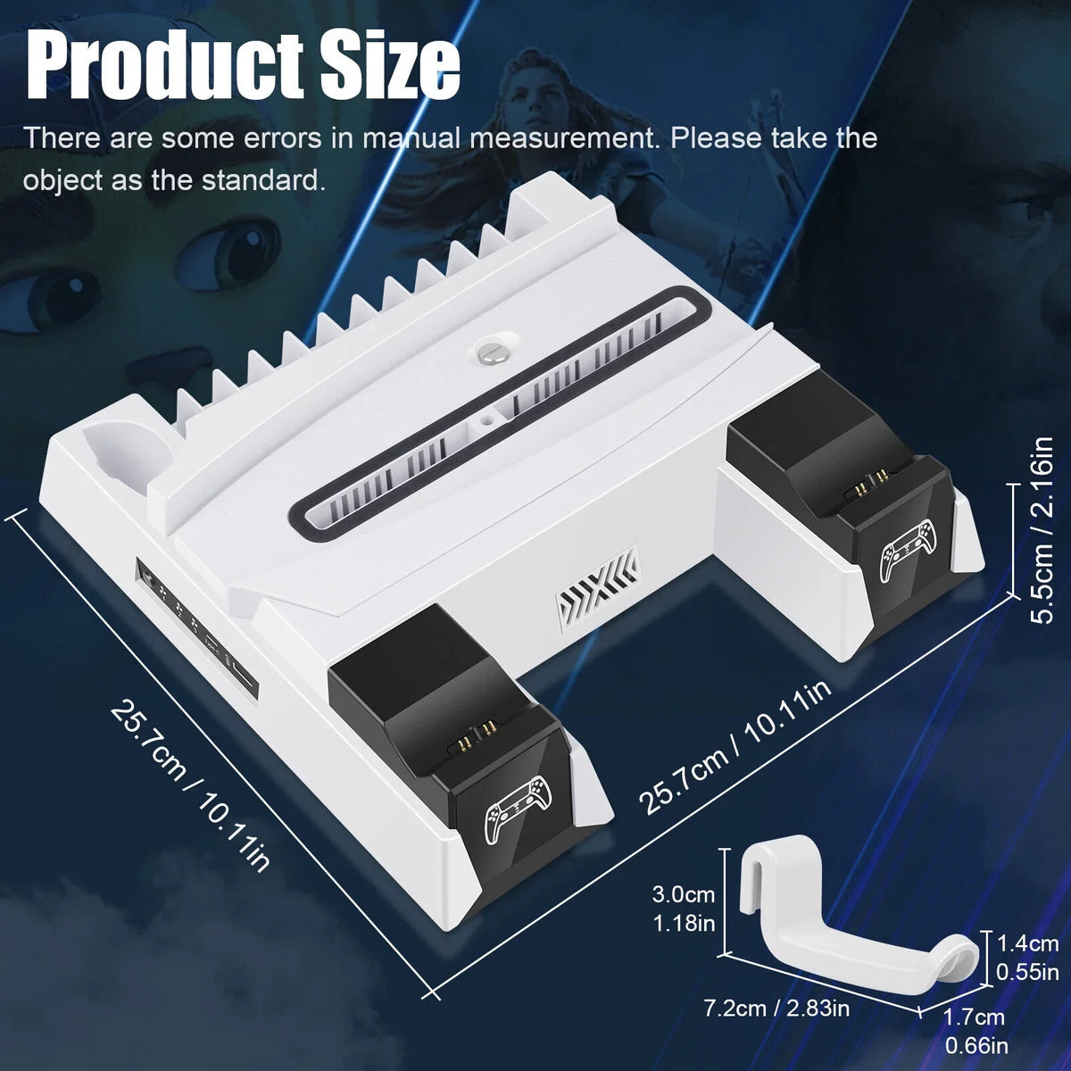 For Cooling For Playstation Stand Station Controller 5 Charger PS5 Vertical Fan