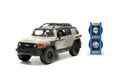 Roof 1/24 Toyota scale 34008 Jada and FJ Toys Cruiser Diecast w/ Wheels, Car Extra Rack - - Beige