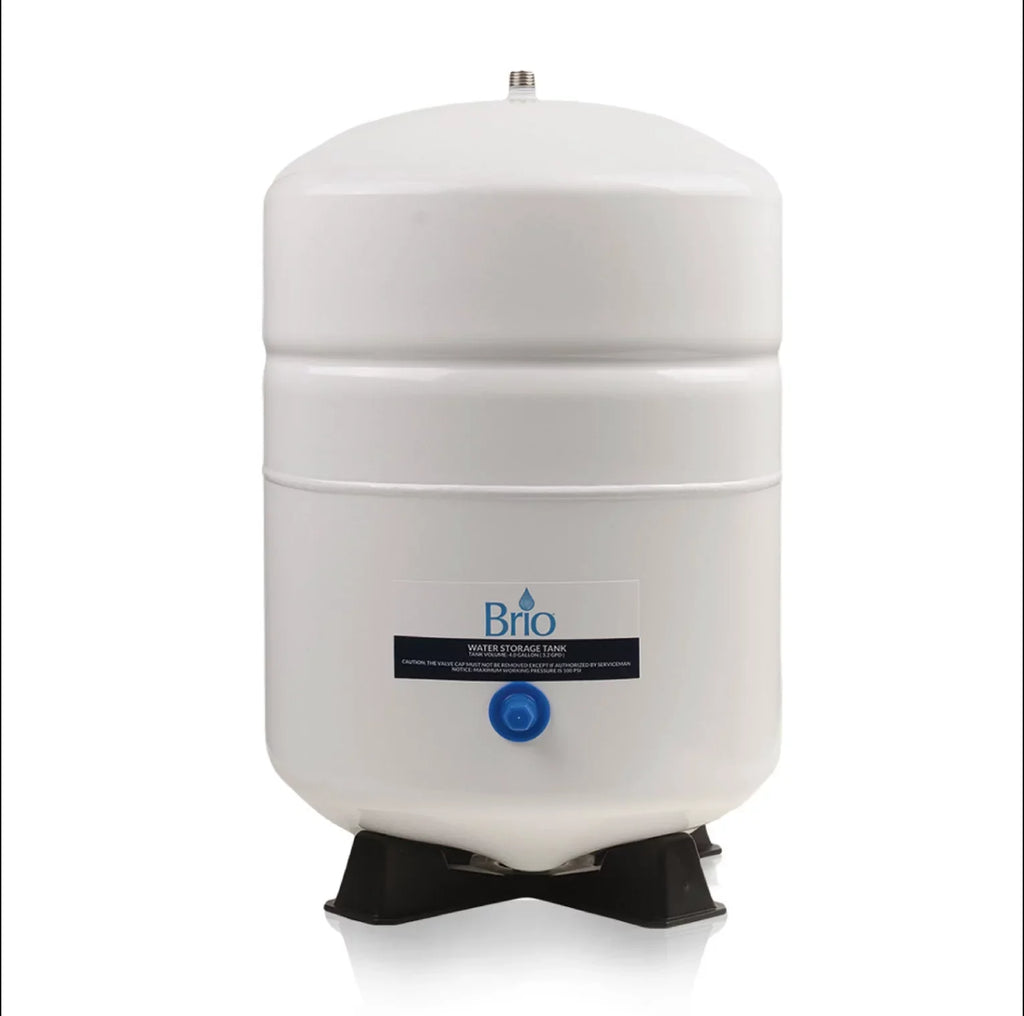 2.2 Tank Storage Osmosis + Water Valve Gallon | Reverse 3.2 Pressure RO-122- Tank Metal Gallon, Capacity