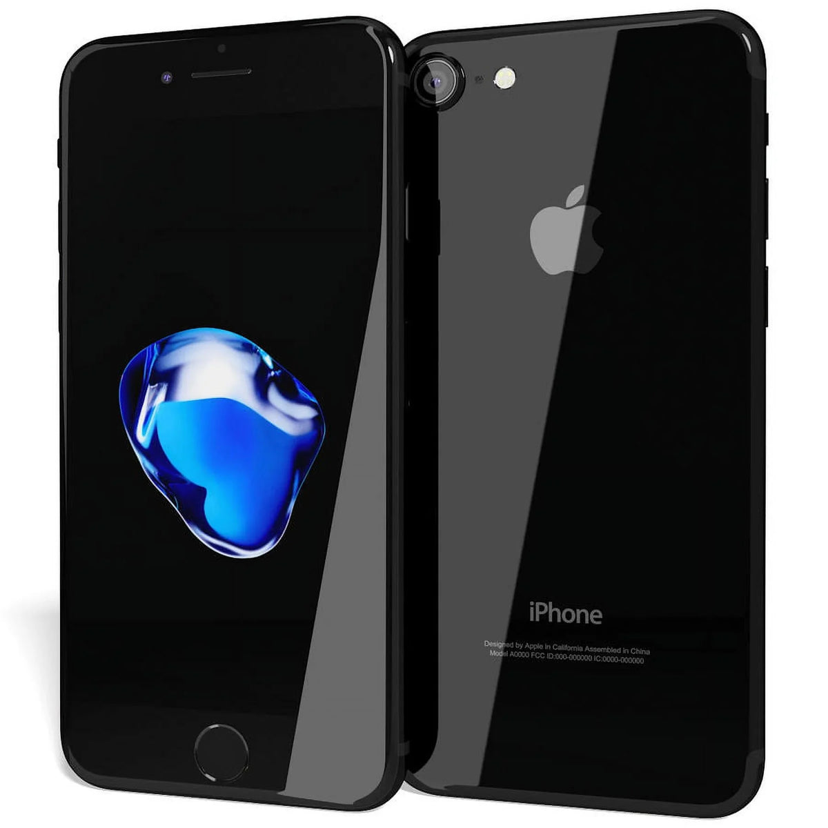 iPhone Unlocked Jet 7- Pre-Owned Black 256GB Carrier Apple (Fair)