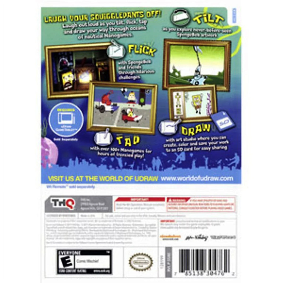 uDraw THQ SpongeBob (Nintendo SquigglePants Wii)
