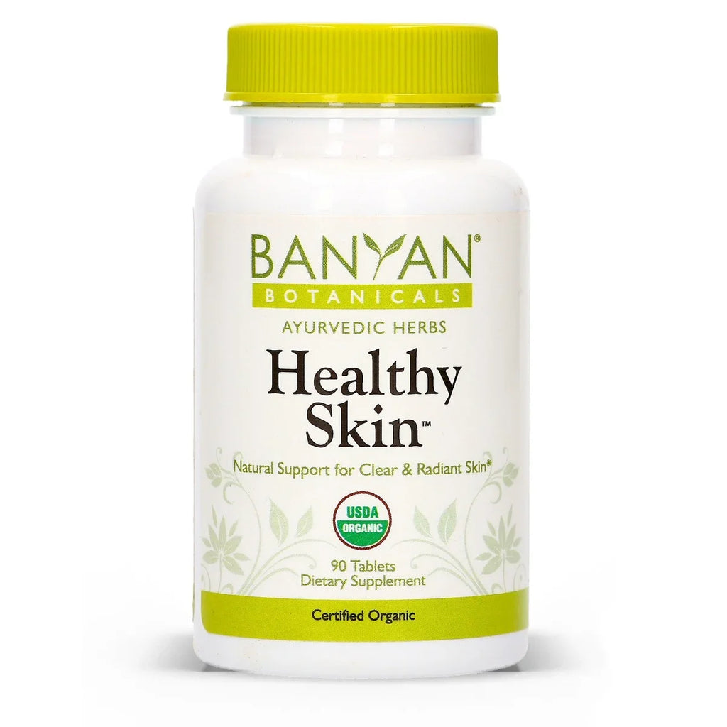 '- Daily Radiant, USDA for Certified Flawless Organic Skin* - Skin 90 Supplement Tablets Botanicals Banyan Healthy -