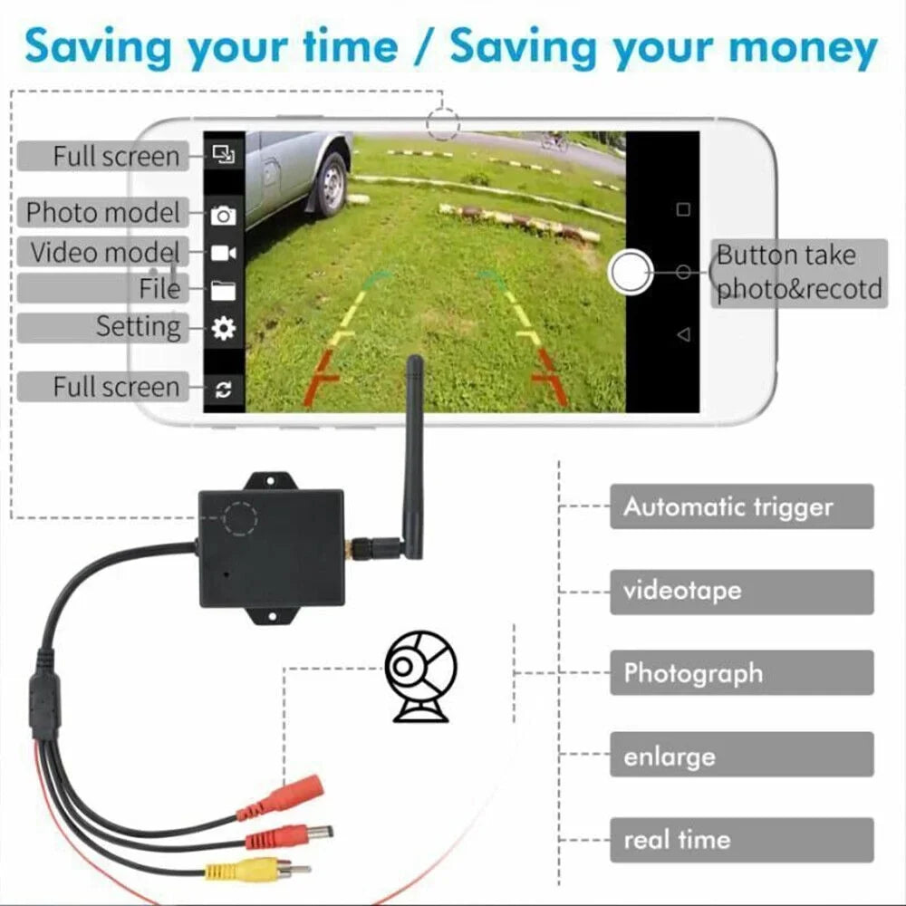 AV Reversing Transmitter for Rear WiFi Car - Your View Camera Upgrade to Module Cameras