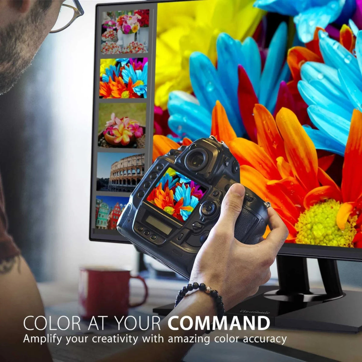 IPS Color USB and 4K Office Ultra-Thin C for Inch Pantone Monitor Accuracy, Validated, DisplayPort with ViewSonic Bezels, Premium 32 HDMI, Ergonomic Home VP3256-4K Professional and