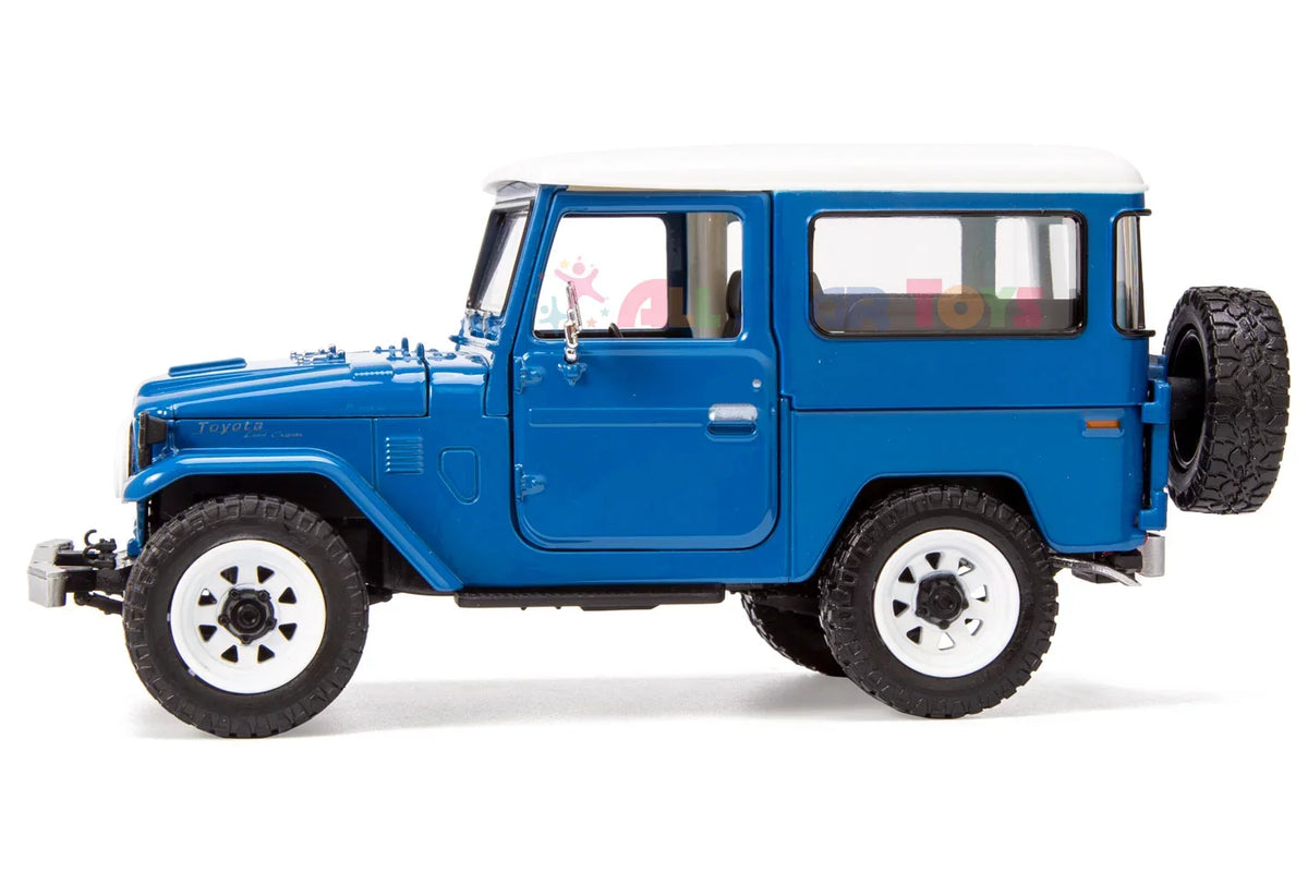 with FJ40 Land Toys Wheels Custom Model Blue 79323 FJ Cruiser J40 Diecast by Off-Road 1/24 Motormax All Royal Exclusive Toyota Star Cruiser