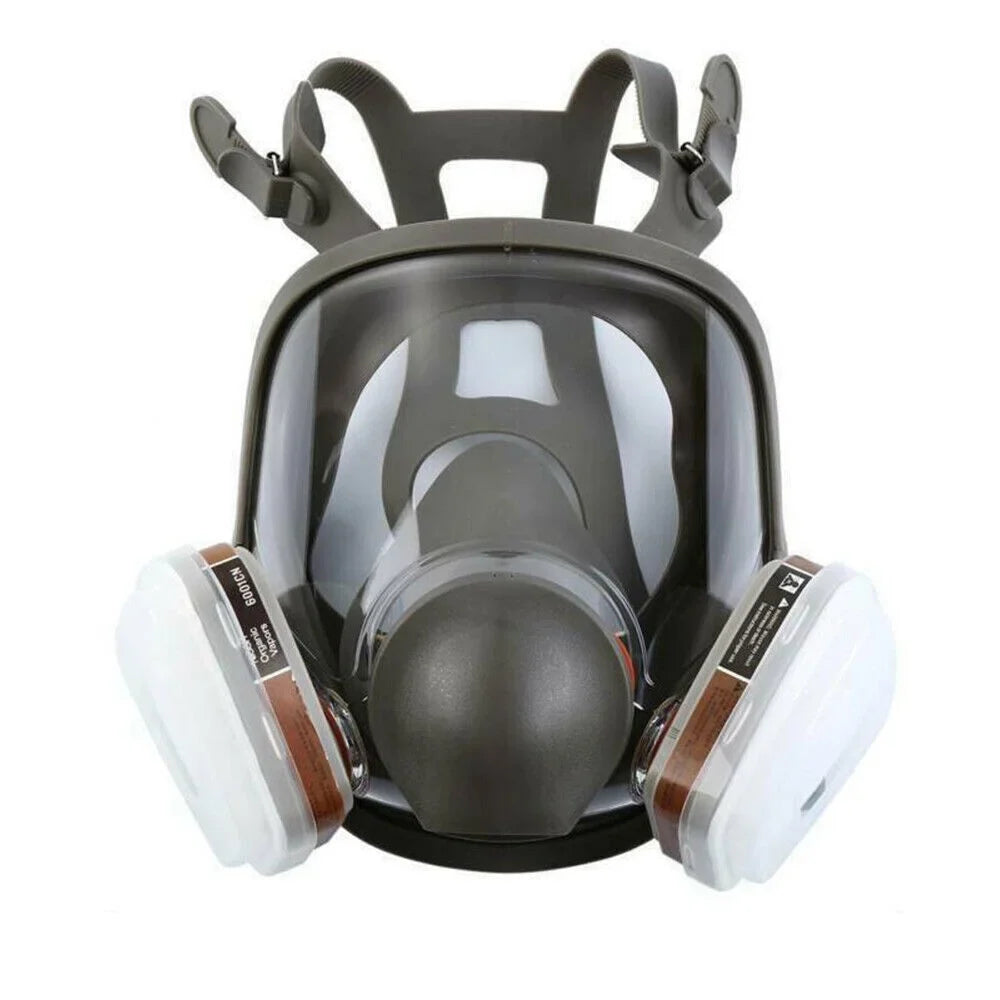 Gas Face Set Spraying Mask for Full 6800 w/Filters Painting Facepiece Respirator