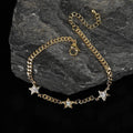 Link Gold Trendy Zirconia Curb Cuban, Plated Star Bracelet Bergamo Cubic Giorgio