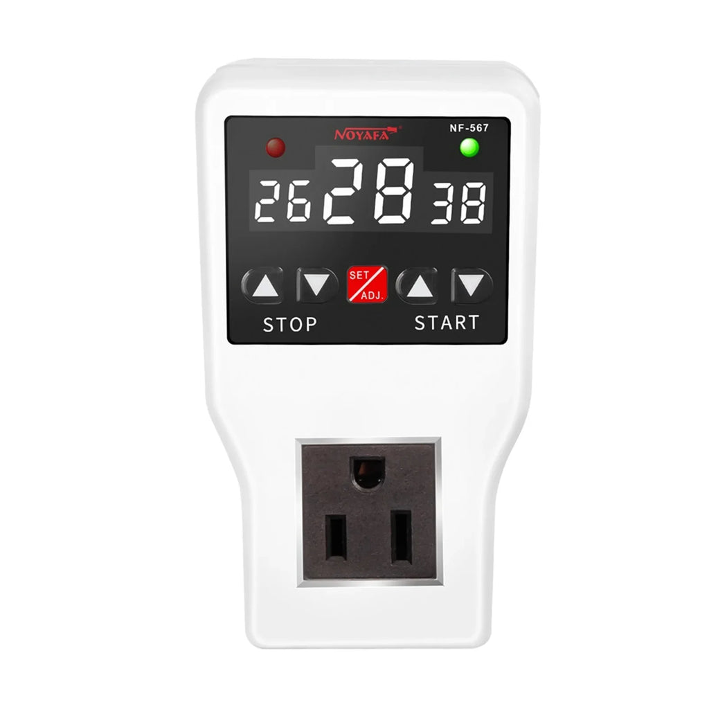 Appliances Ideal NF-567 Timer Digital Controller Plug 800W Switch, Home 10A, Cooling Temperature – Shinysix Thermostat Heating with Sensor Temperature Socket NOYAFA for
