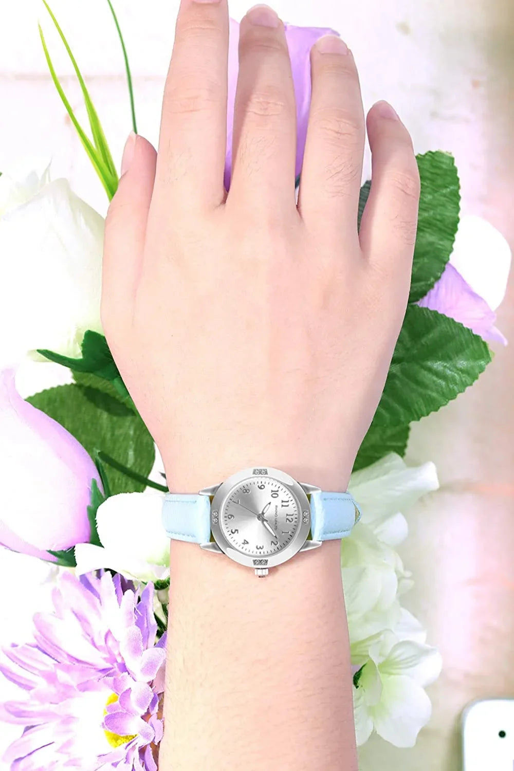 Girls Fashion Leather Watches Movement 11-15 for Watches Gift Ages Students for Watch Band Casual TUOTISI Watches Girls for Japanese Ladies Simple Watches Women Ladies
