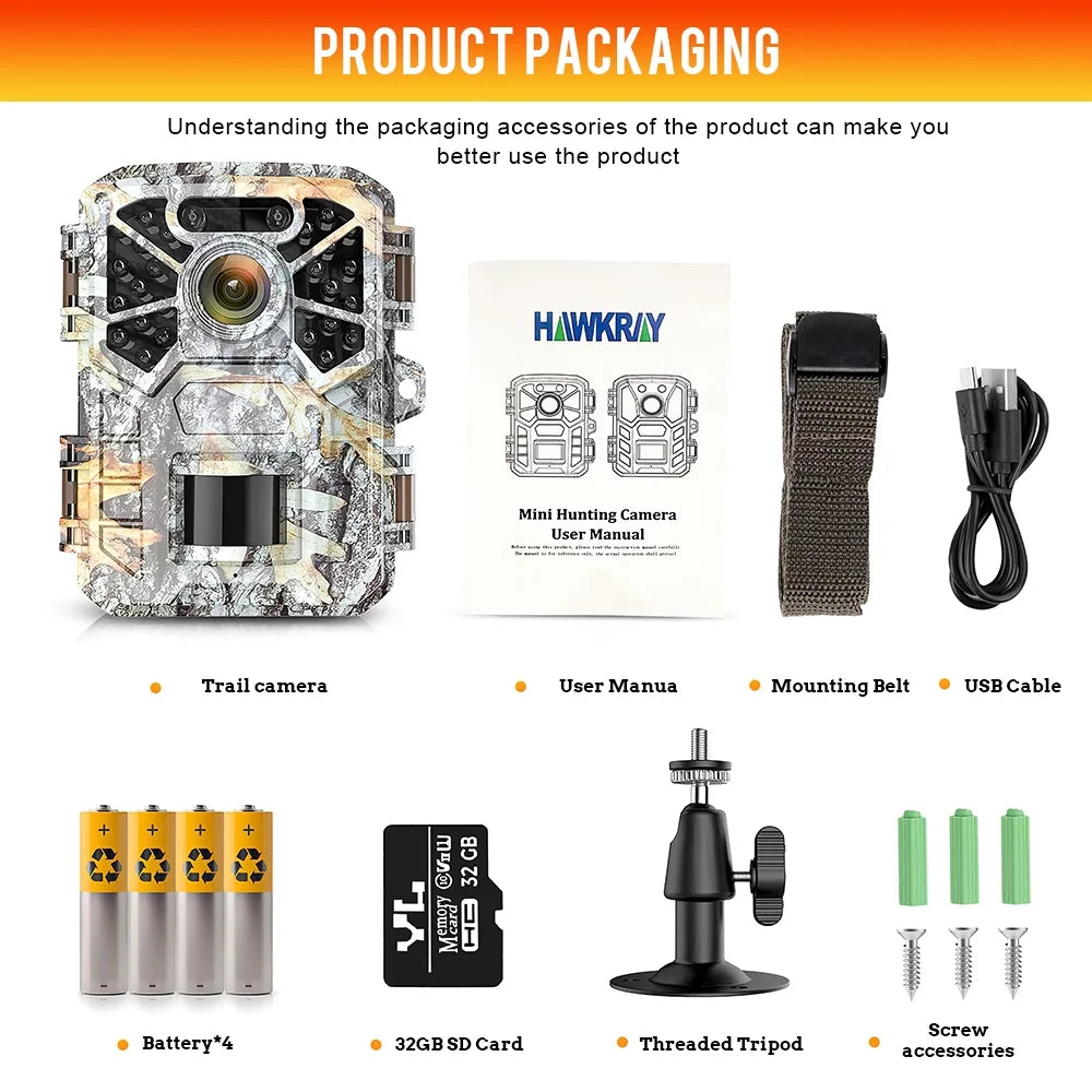 with Monitor 120° 2k Trail Game Infrared Night Monitoring, Waterproof Surveillance, Angle Camera, 30MP Lens with Farm Hunting Wildlife Vision Trail Camera Wide