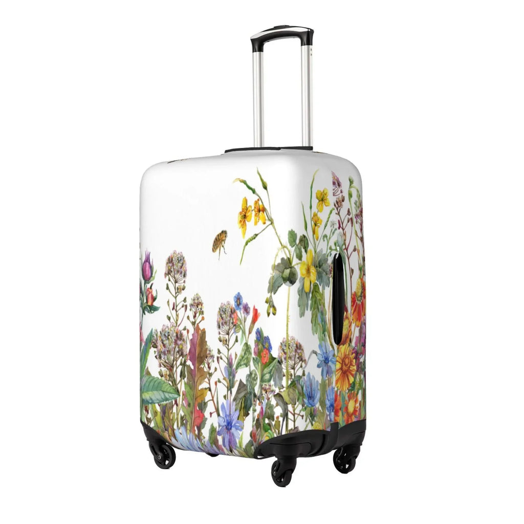 Wildflowers And Haiem Luggage New Anti-Scratch Suitcase Keep Technology With - X-Large Cover,Durable, Luggage Herbs Looking Protector Your Washable