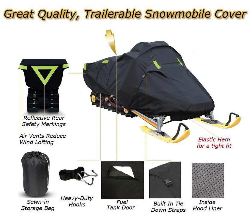 550, Sled Compatible Denier GSX Snow Gear Cover FAN Ski 600 model 2005-2007 Snow Trailerable snowmobile Bombardier Machine for Doo
