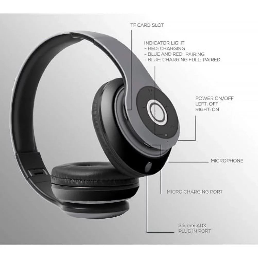 Mic Wireless Samsung Headphones Hands-free S23/S22/S21/S20/Ultra/Plus Ear w Earbuds - Galaxy Over Headset Foldable for Earphones