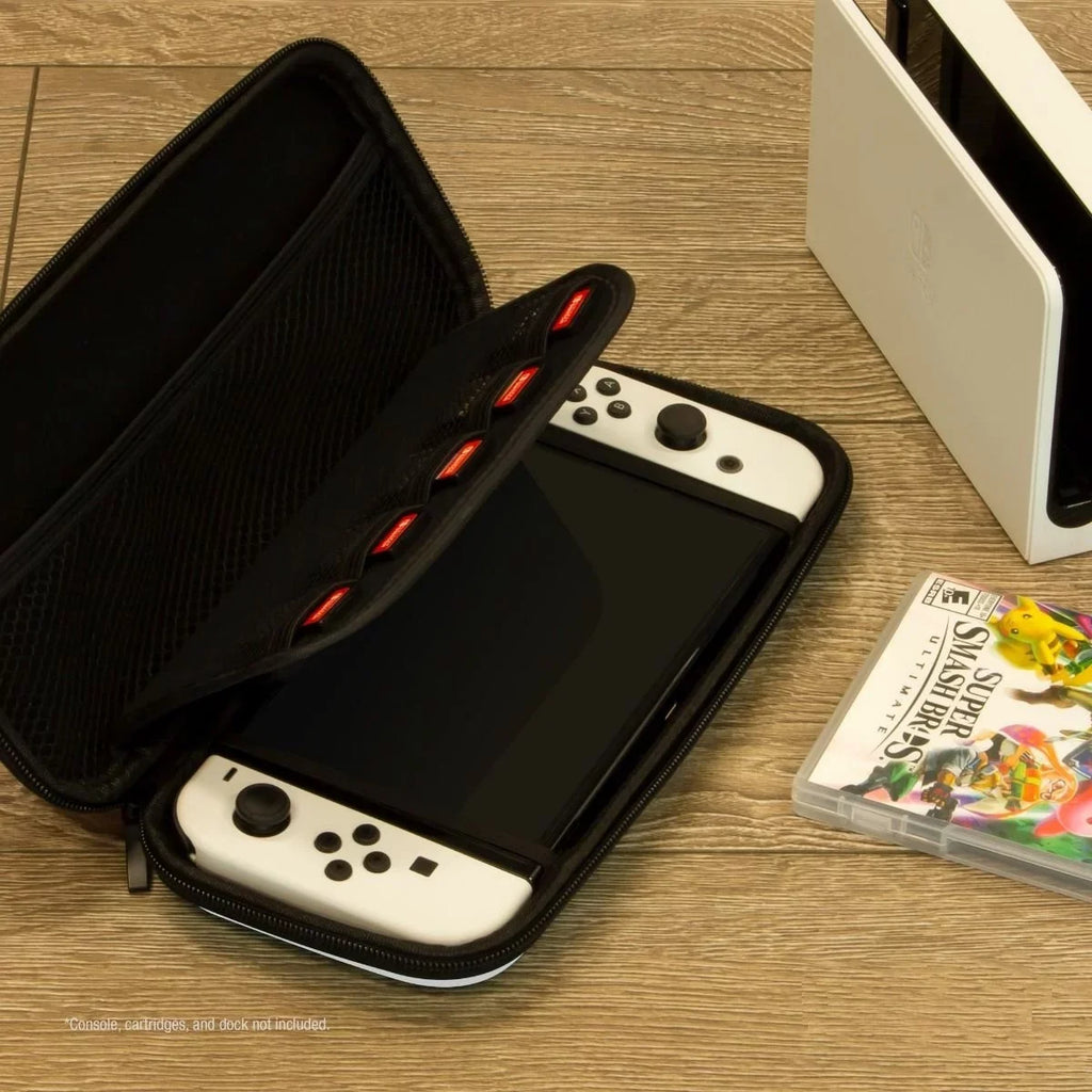 w/ Switch Hard OLED Japanese Case Nintendo Shell White POWEVER Carrying Edition