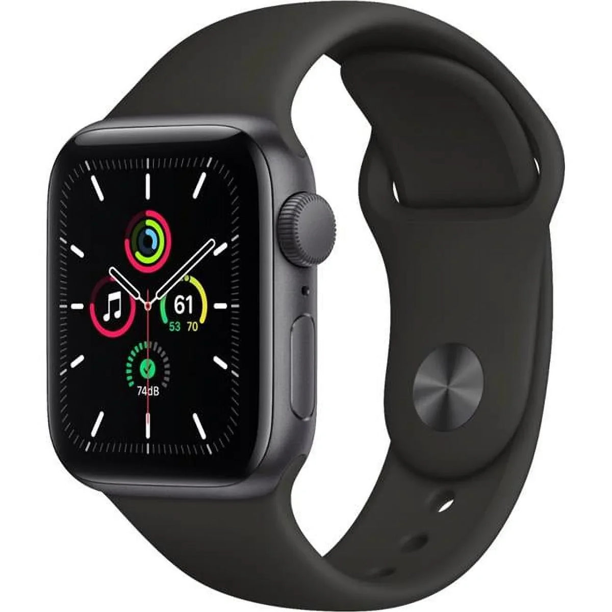 with Sport Midnight Aluminum Space Case Band Gray MKQ63LL-A mm Watch SE 44