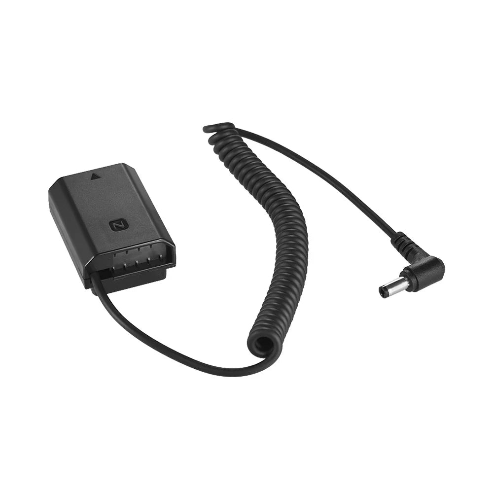 A7RIII NP-FZ100 Battery Pack Coupler Connector A7SIII, Dummy Solution Cable, Sony for Long-lasting A9 Adapter A7III