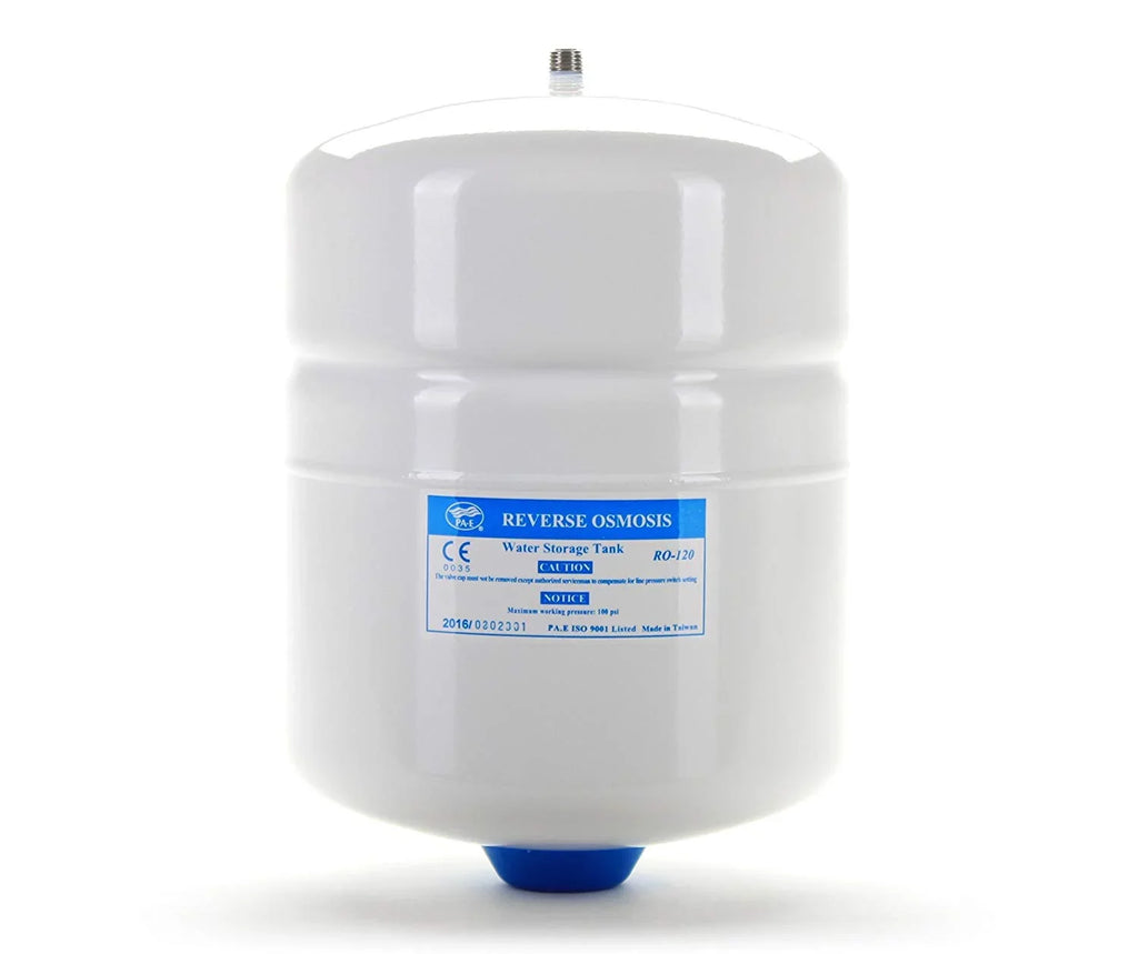 2.2 Tank Storage Osmosis + Water Valve Gallon | Reverse 3.2 Pressure RO-122- Tank Metal Gallon, Capacity