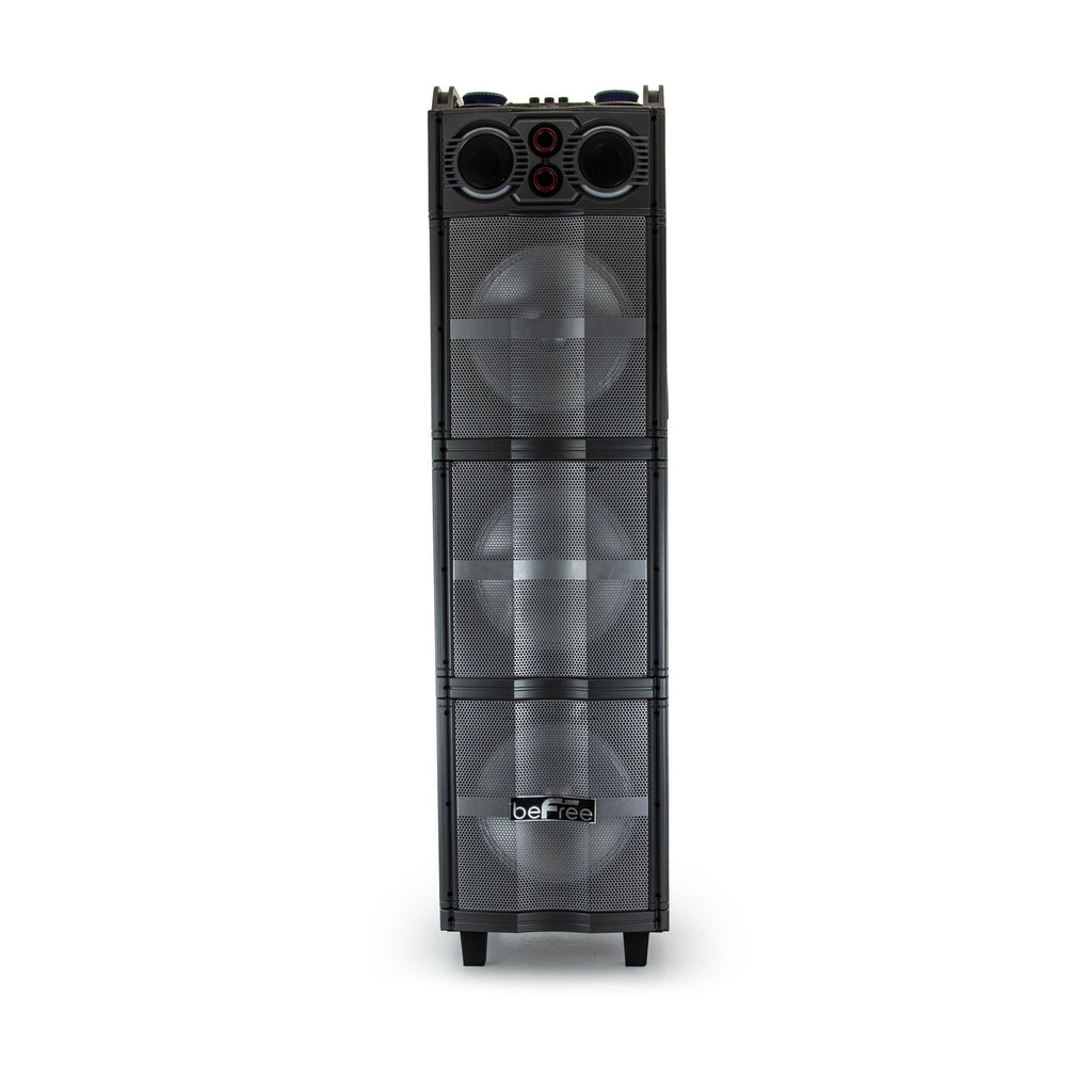 & Speaker beFree Bluetooth w/Triple Portable Sound beFree Microphone Subwoofers 10"