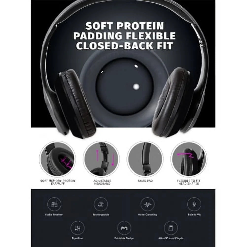 Mic Wireless Samsung Headphones Hands-free S23/S22/S21/S20/Ultra/Plus Ear w Earbuds - Galaxy Over Headset Foldable for Earphones