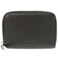 Leather Coin Round (Good) Black Men's Case Pre-Owned Dior Homme