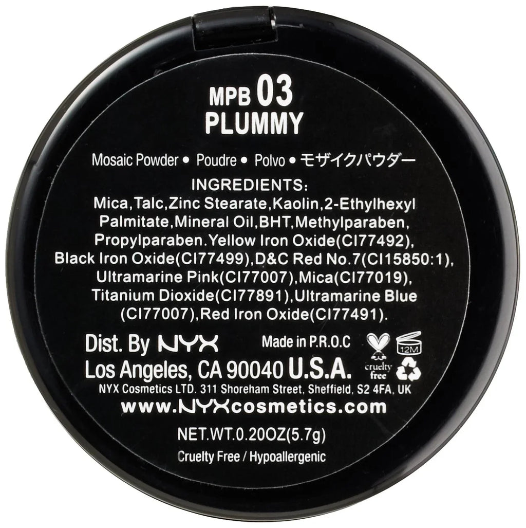 Blush Mosaic Nyx Makeup Plummy, Powder, 0.20-Ounce Professional
