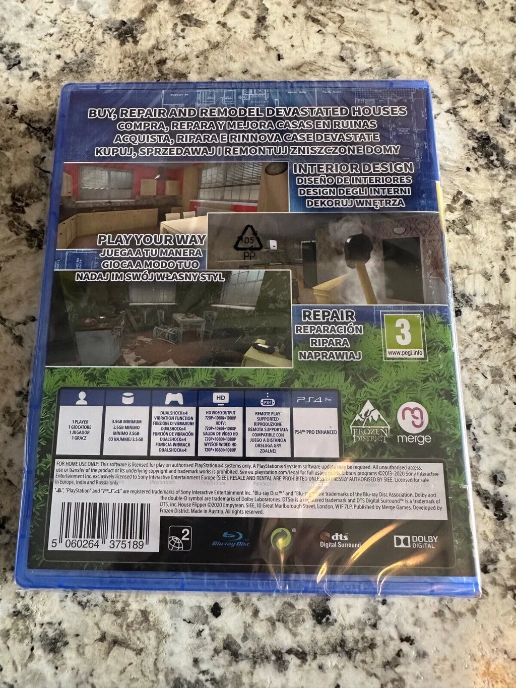New Brand Flipper PS4 House Interior PlayStation 4 Remodel Factory Design Sealed