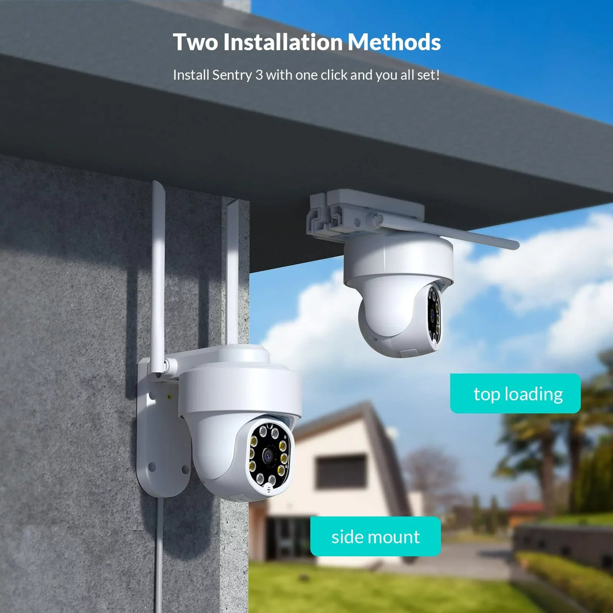 Camera for Wireless Cameras 2.4GHz Home WiFi, Security System Only Security 360° Surveillance PTZ Netvue WiFi WiFi –
