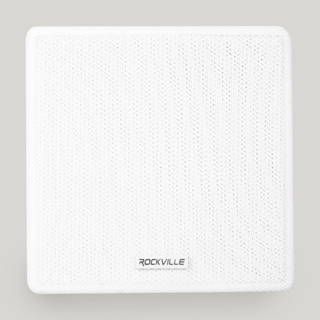 White 4-Room Wall Rockville Speakers Audio Home RPA40BT Receiver+(8) Cube Kit